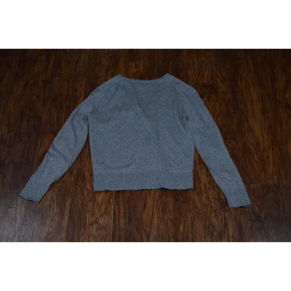 Banana Republic Women’s Size Small Gray Cardigan Sweater Preppy Classic Basic - Picture 2 of 5